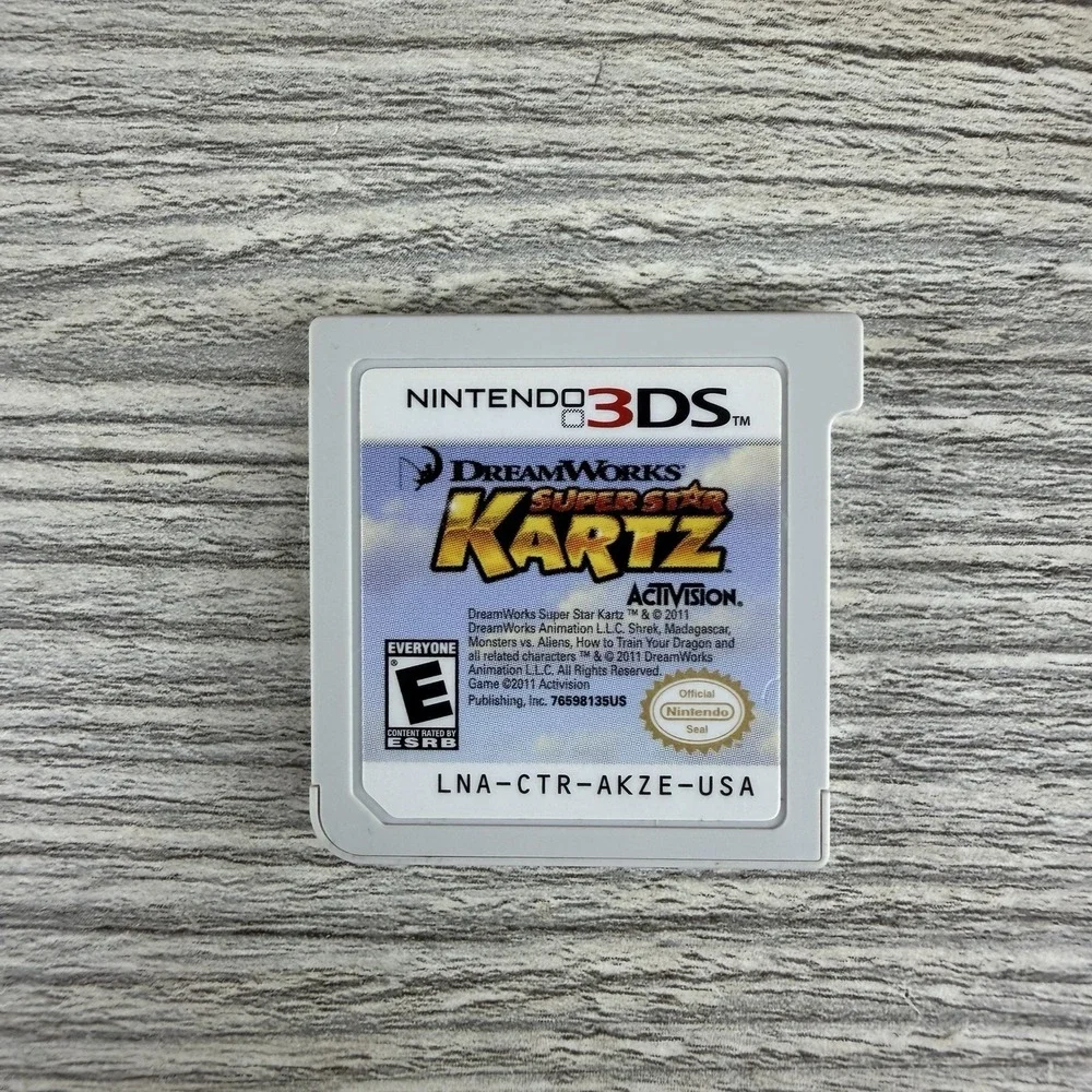 DreamWorks Super Star Kartz Nintendo 3DS Game Activision Tested Working